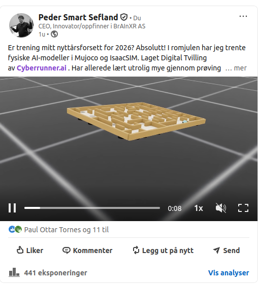 AI training in Mujoco